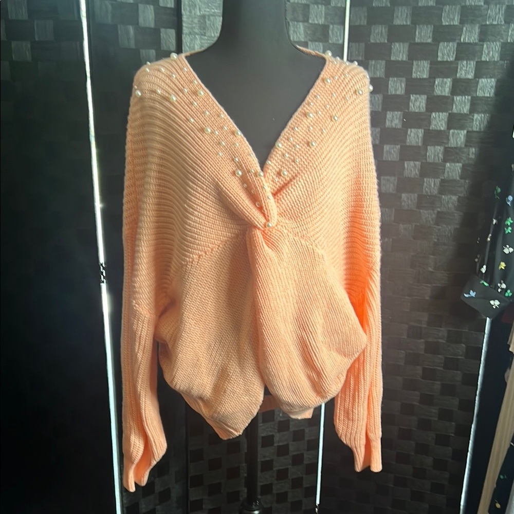 SHEIN Peach Sweater